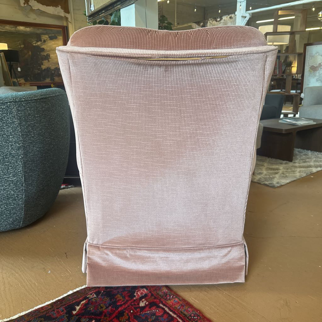 Vintage Pink Skirted Chair