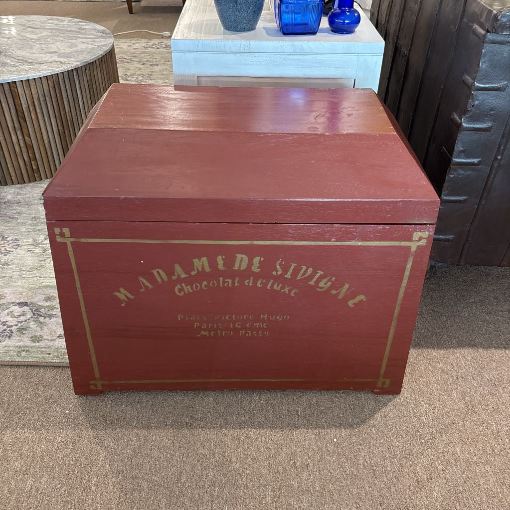 David Smith Indonesian Red Painted Chest