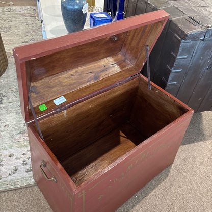 David Smith Indonesian Red Painted Chest