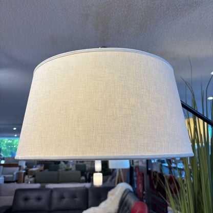 Potterbarn Large Swing-arm Drum Shade Dimmable Lamp