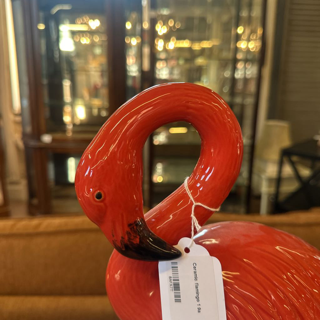 Ceramic flamingo 1