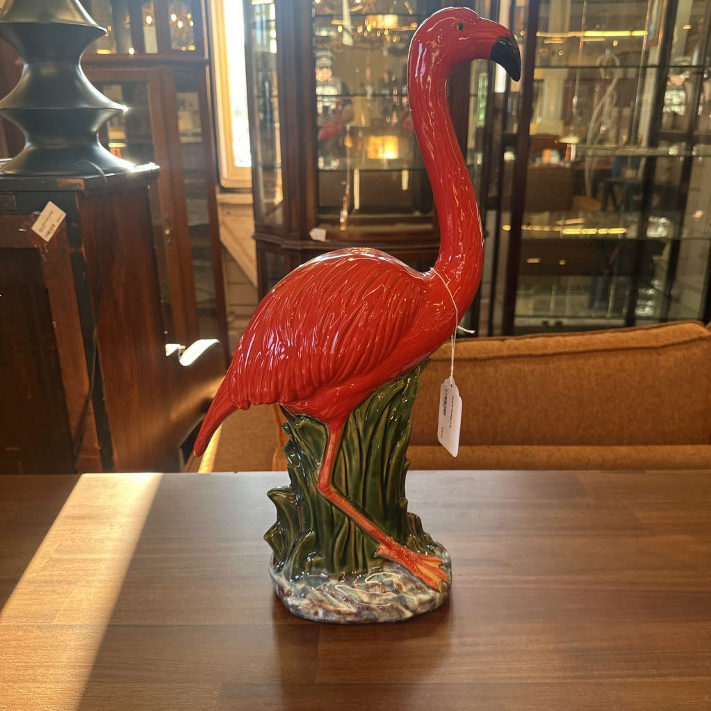 Ceramic flamingo 2