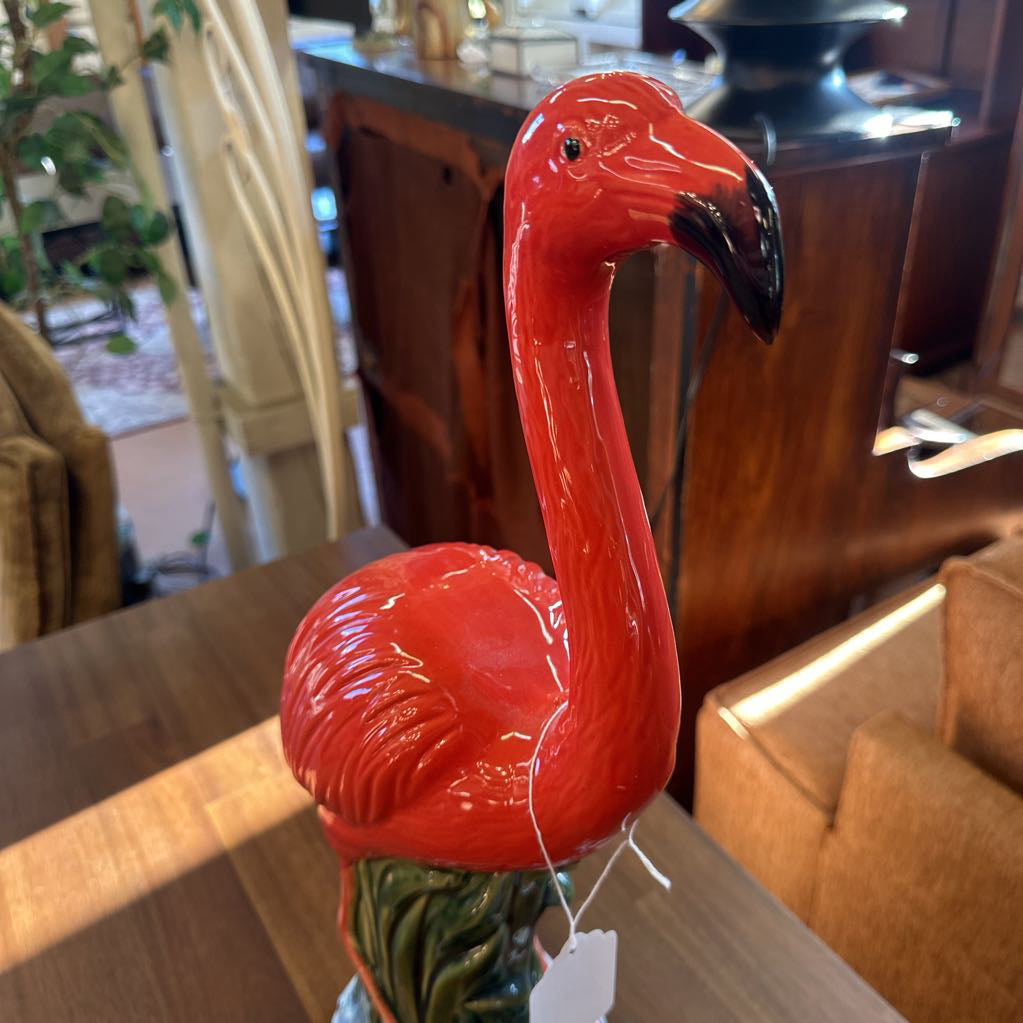 Ceramic flamingo 2