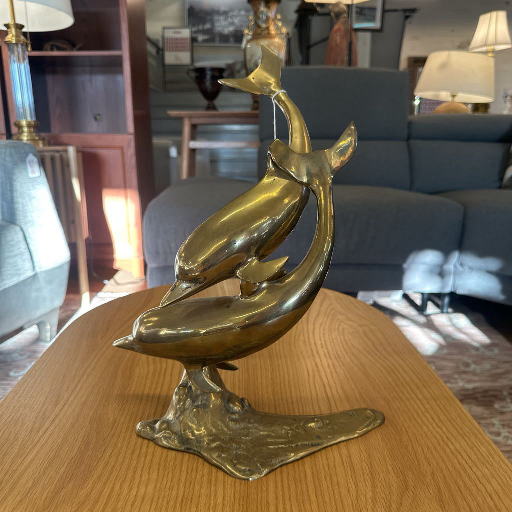 Vintage Brass Dolphins