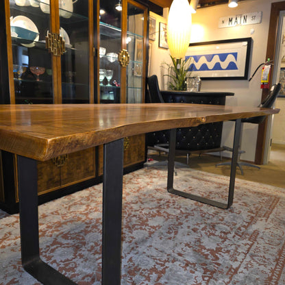 Live Edge Craftsman Counter Height Dining Table