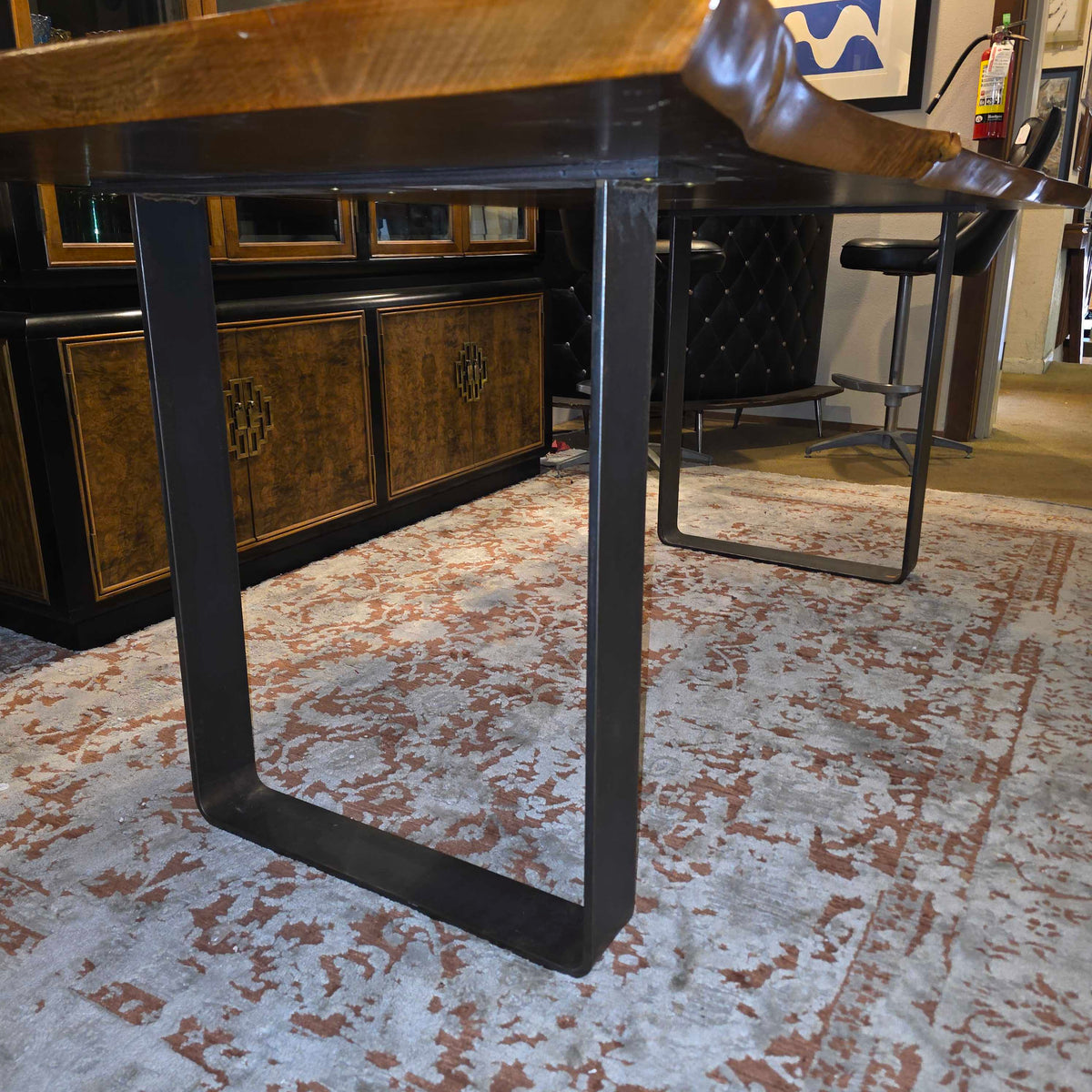 Live Edge Craftsman Counter Height Dining Table