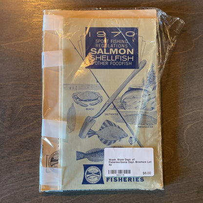 Wash. State Dept. of Fisheries/Game Dept. Brochure Lot UNIQUE FINDS