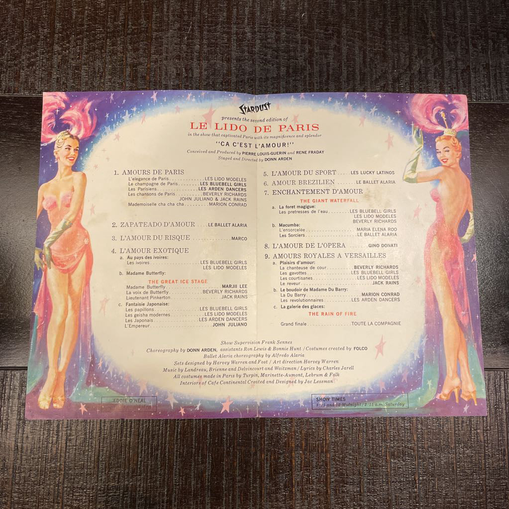 Stardust Las Vegas Entertainment Program