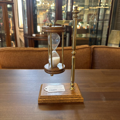 Brass and Wood Hourglass