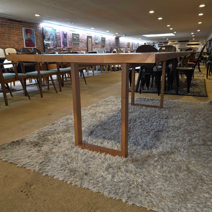 Rustic Wood Plank Dining Table