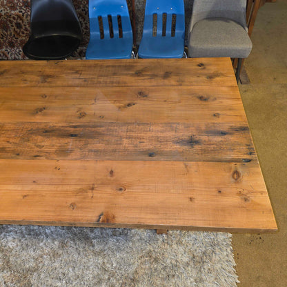Rustic Wood Plank Dining Table