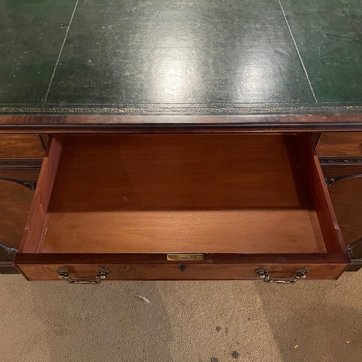 Mahogany John A Colby & Sons Partners Desk