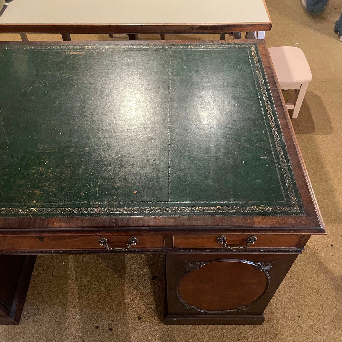 Mahogany John A Colby & Sons Partners Desk
