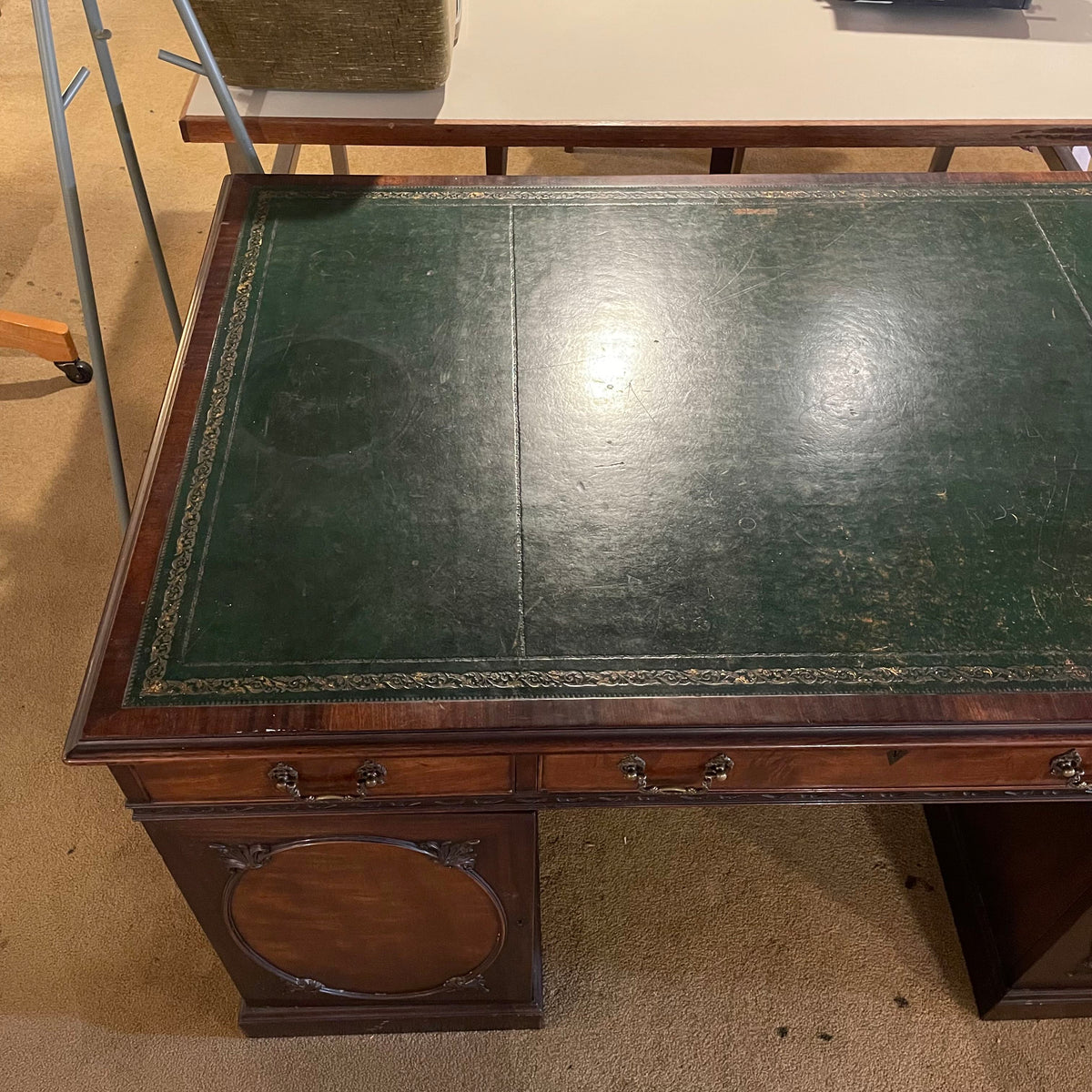 Mahogany John A Colby & Sons Partners Desk