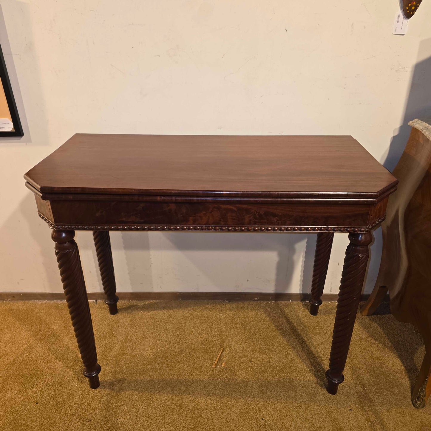Mahogany Flip Top Card Table