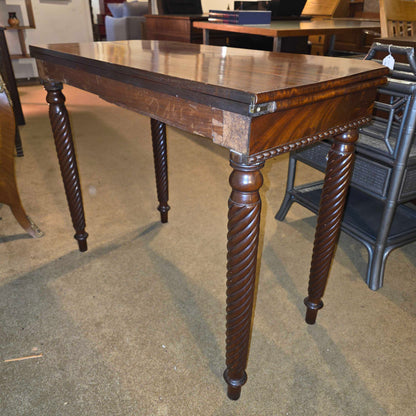 Mahogany Flip Top Card Table