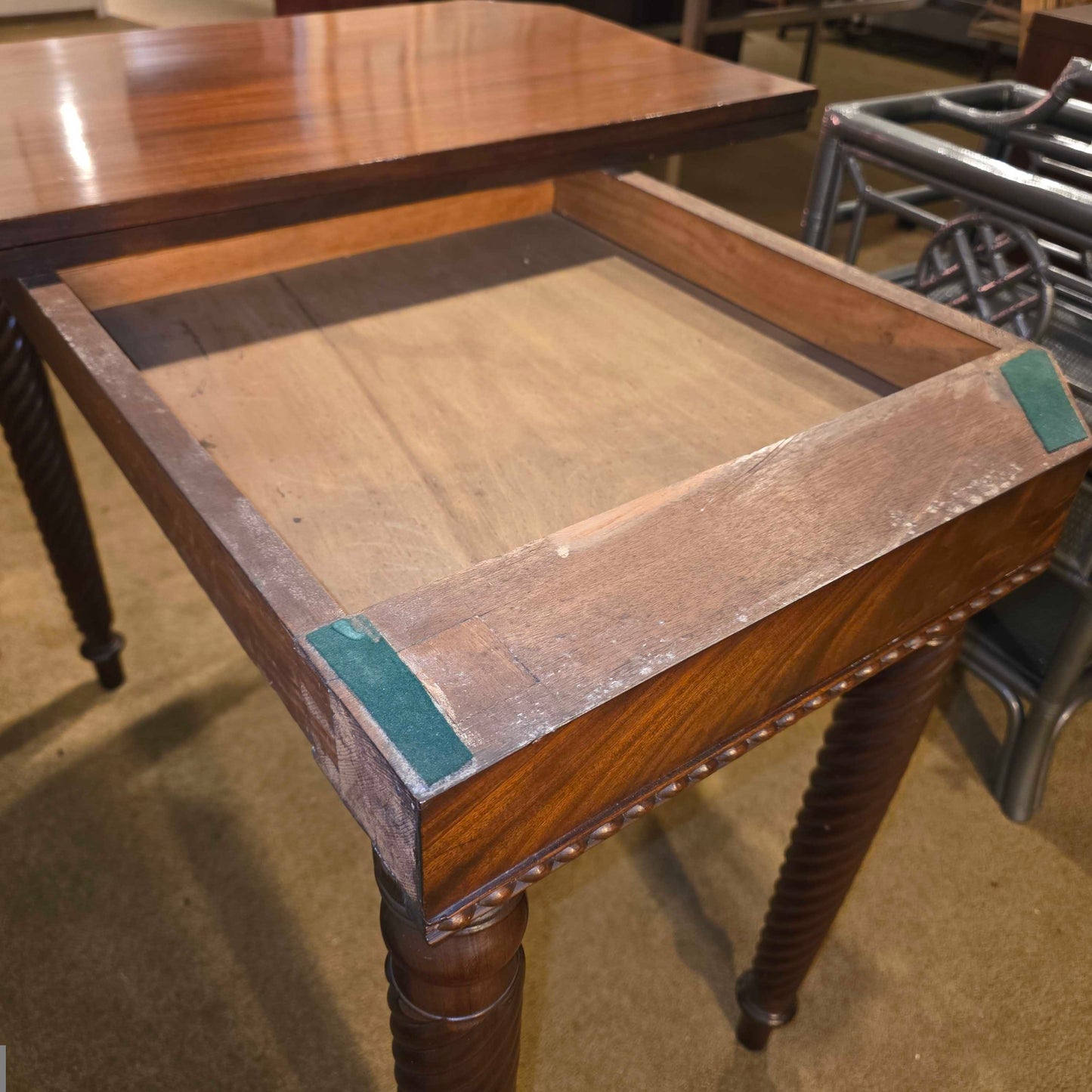 Mahogany Flip Top Card Table