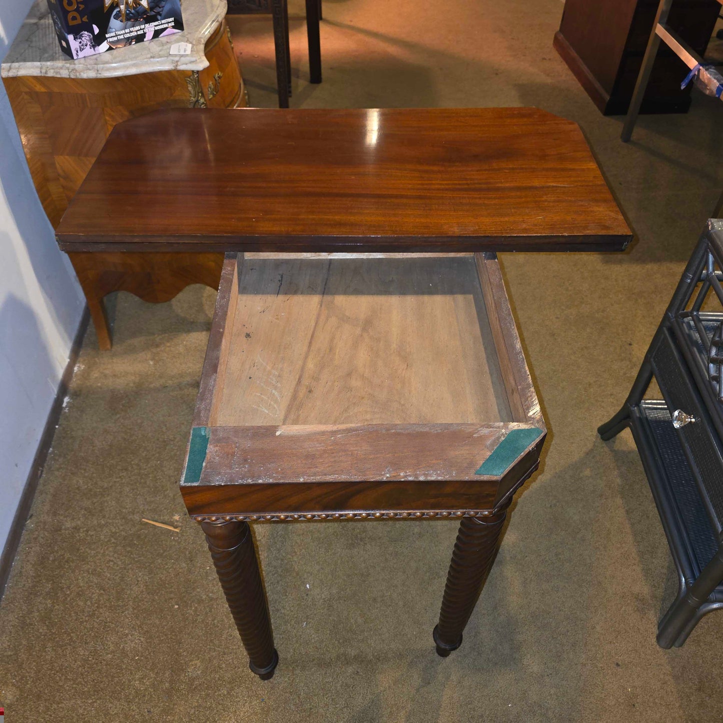 Mahogany Flip Top Card Table