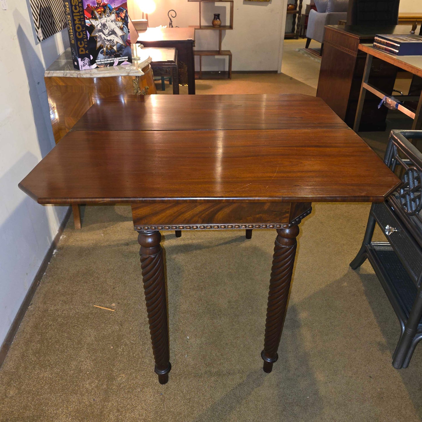 Mahogany Flip Top Card Table
