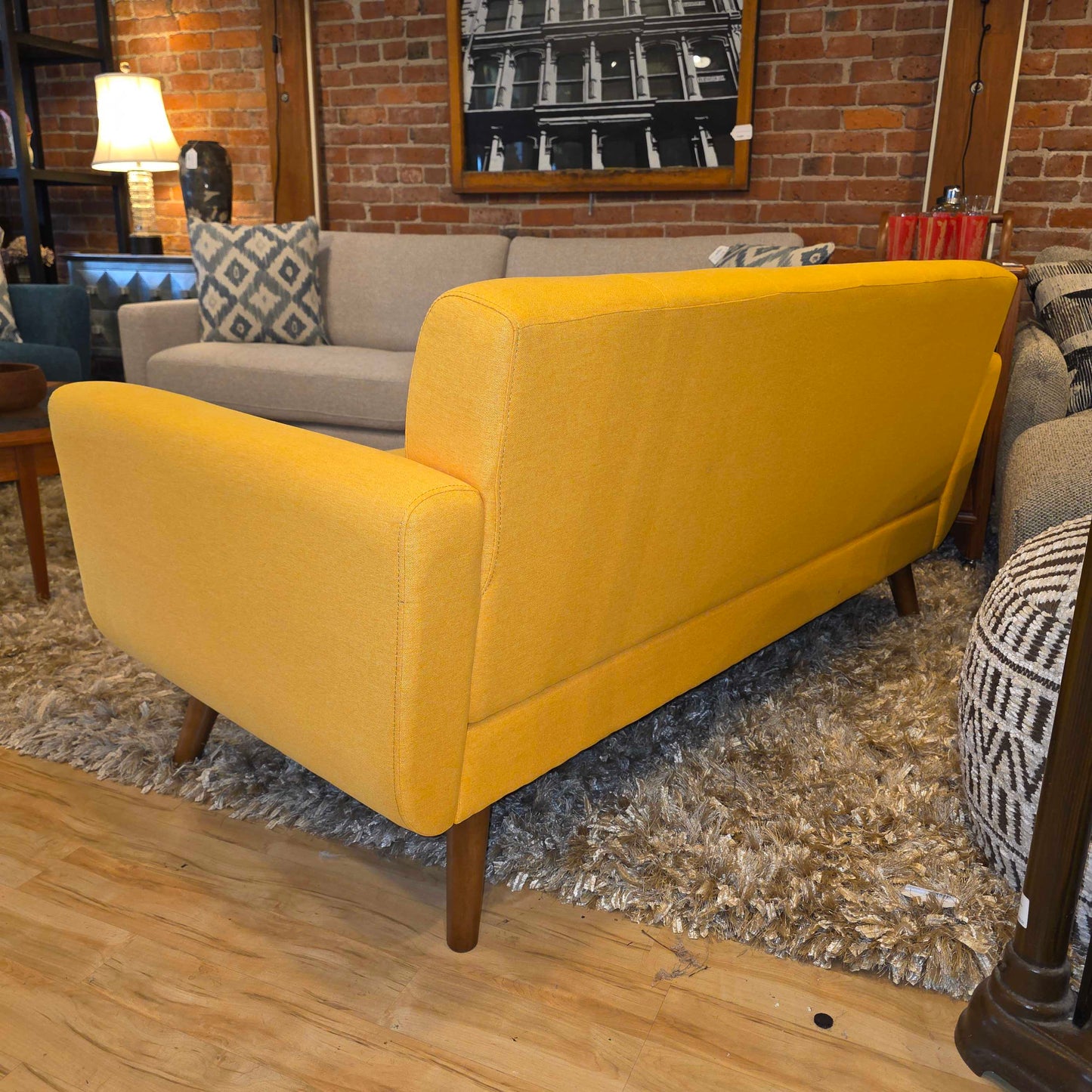 Sunshine Yellow MC Style Loveseat