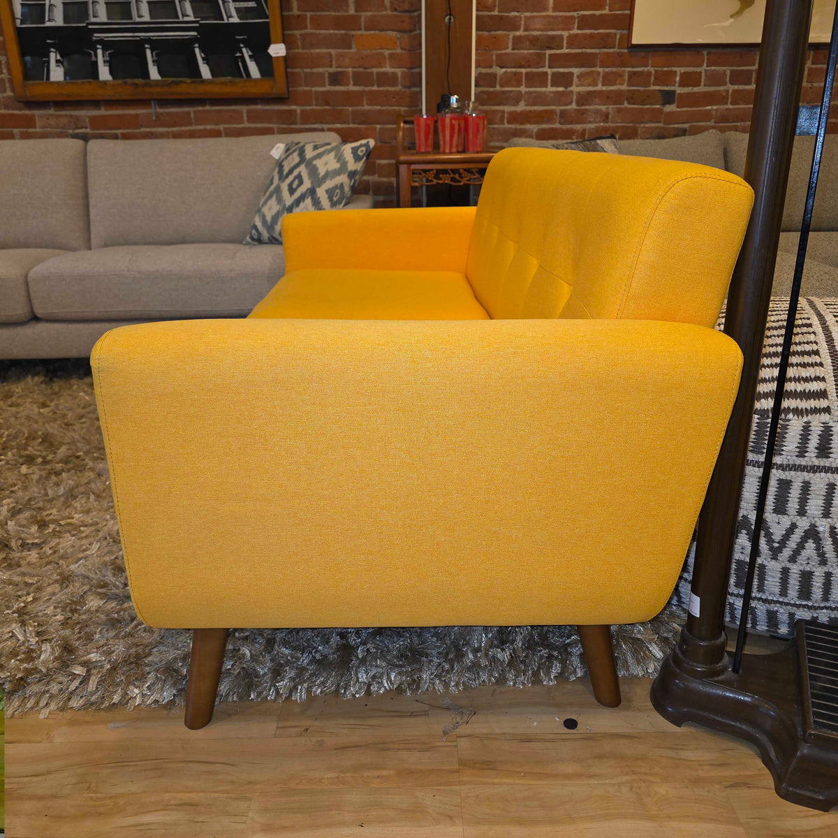 Sunshine Yellow MC Style Loveseat