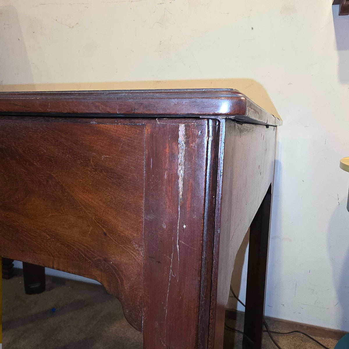 Mahogany Sliding Writing Desk
