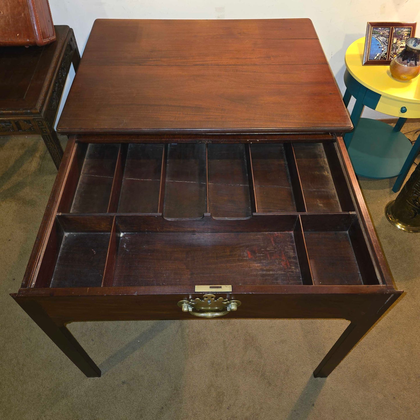 Mahogany Sliding Writing Desk