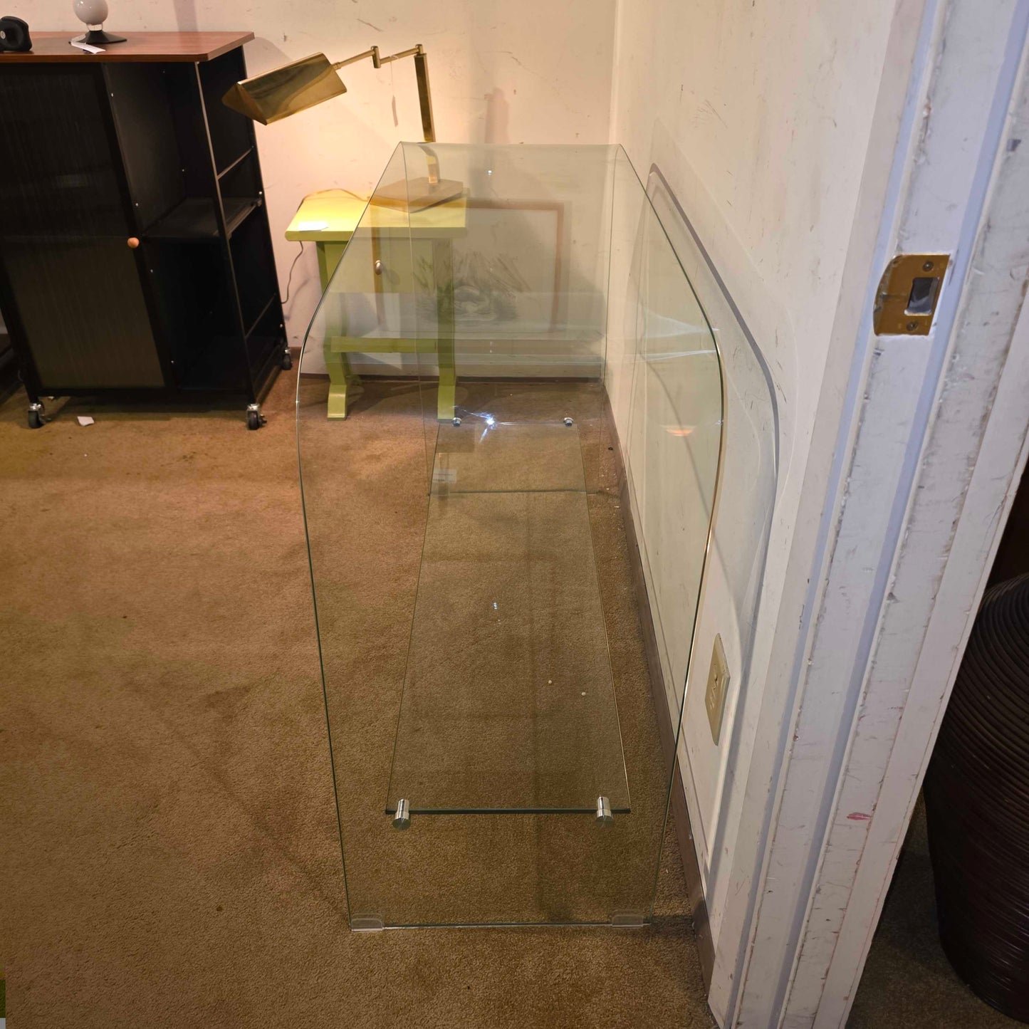 2 Tier Glass Console Table