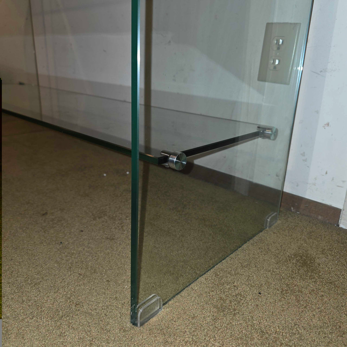 2 Tier Glass Console Table