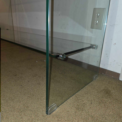 2 Tier Glass Console Table