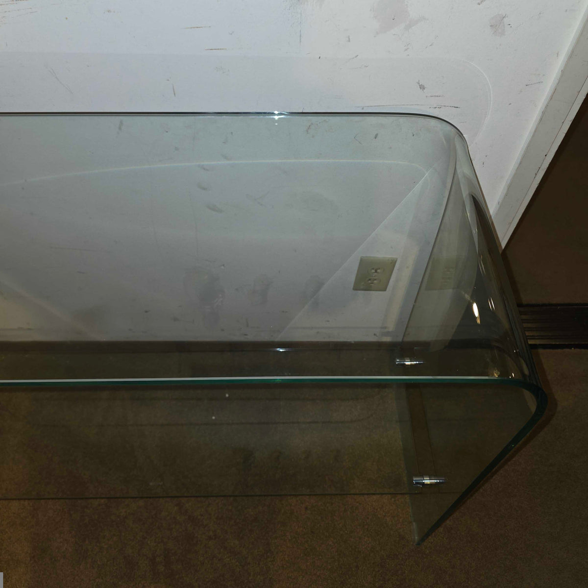 2 Tier Glass Console Table