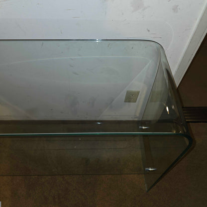 2 Tier Glass Console Table