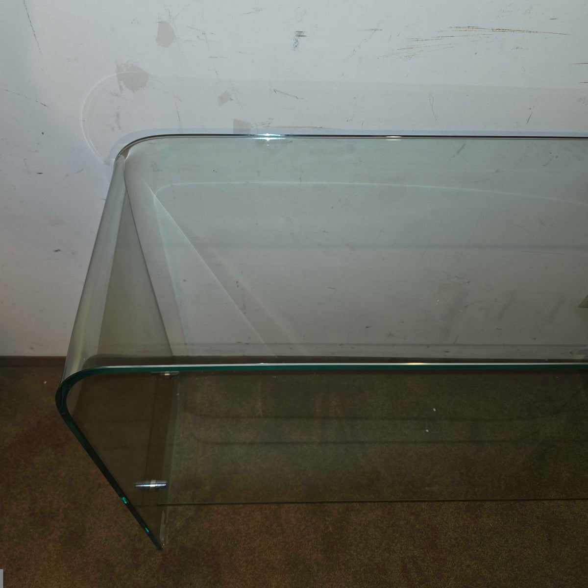 2 Tier Glass Console Table