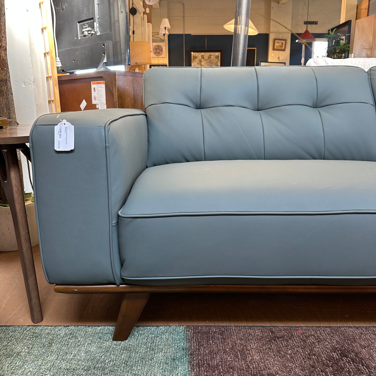 Odense Azure Leather RAF Sectional