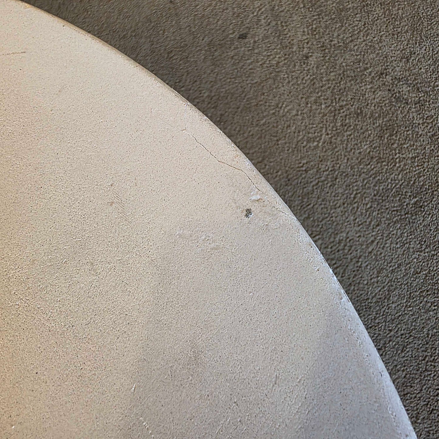 White Goblet Sculptural End Table
