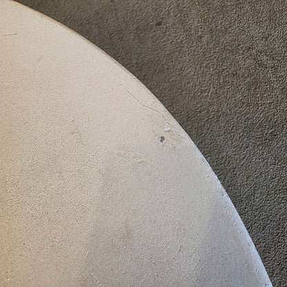 White Goblet Sculptural End Table