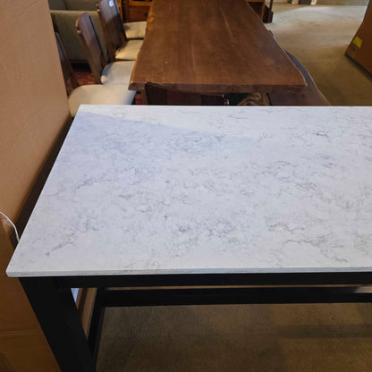 Room & Board Marbled White Quartz Trestle Counter Table