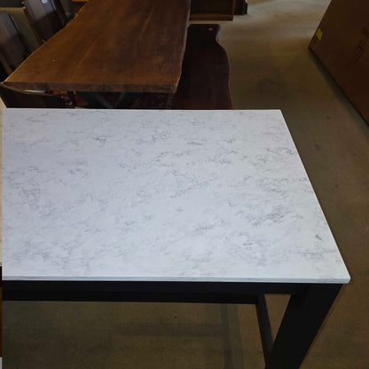 Room & Board Marbled White Quartz Trestle Counter Table