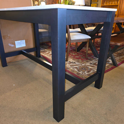 Room & Board Marbled White Quartz Trestle Counter Table