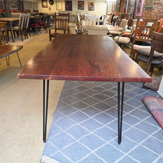 Live Edge Dining Table w/ Hairpin Legs