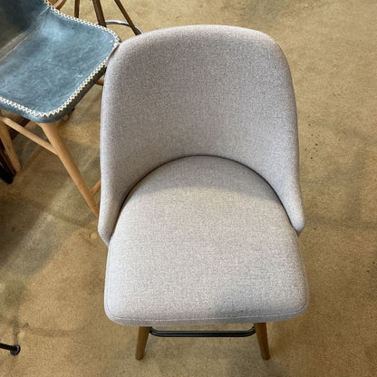West Elm Gray MC Style Swivel Stool