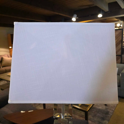 Triple Acrylic Square and Chrome Floor Lamp
