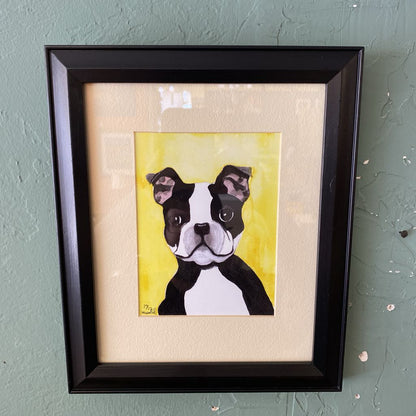 Signed & Numbered Boston Terrier Framed Art