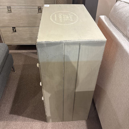 French Provincial Light Blue Solid Wood (AS IS) Chest