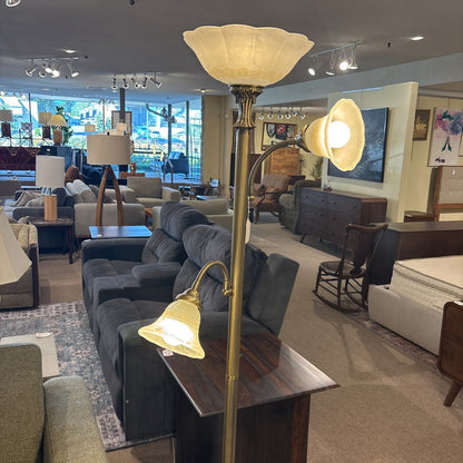 Vintage Brass Floor Lamp