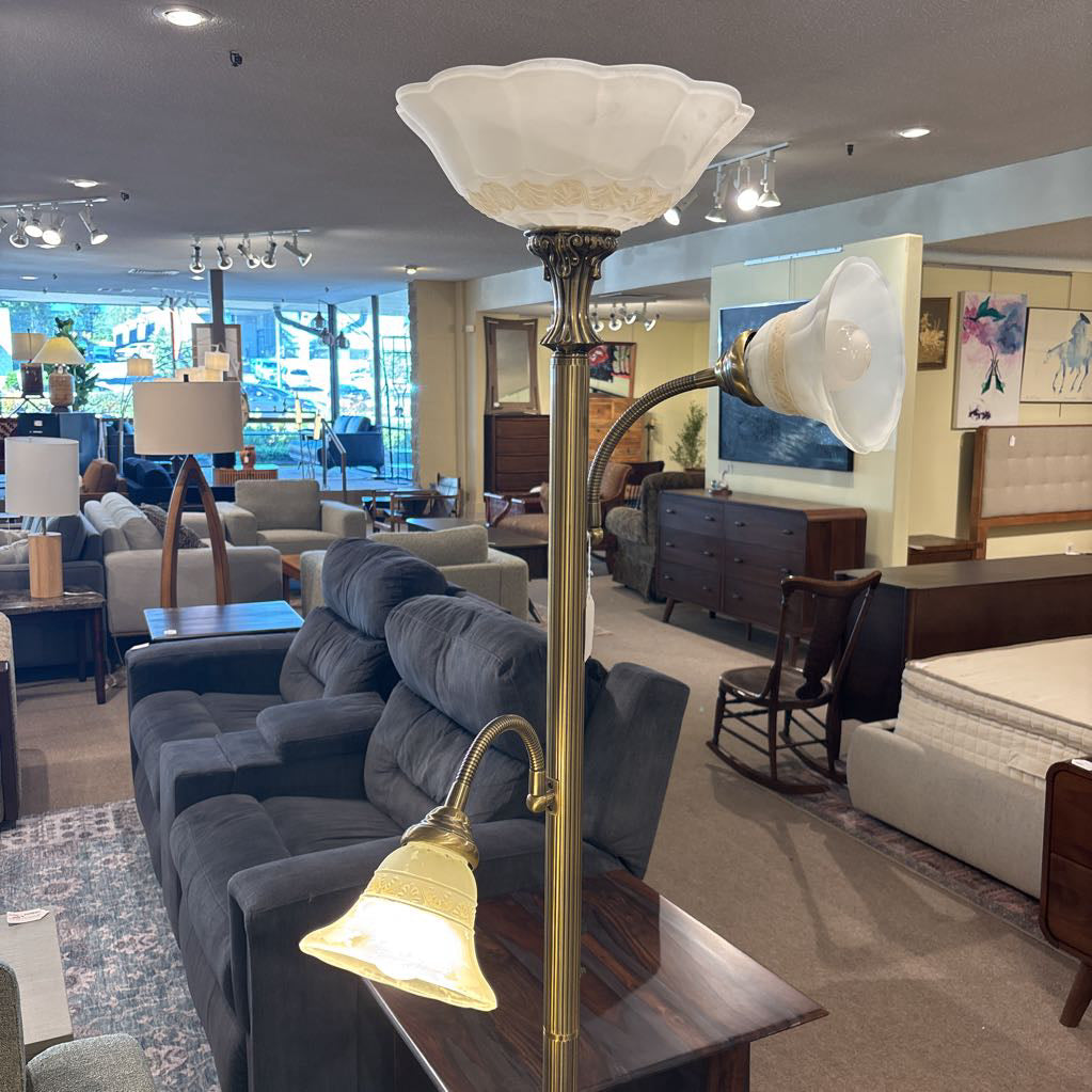 Vintage Brass Floor Lamp