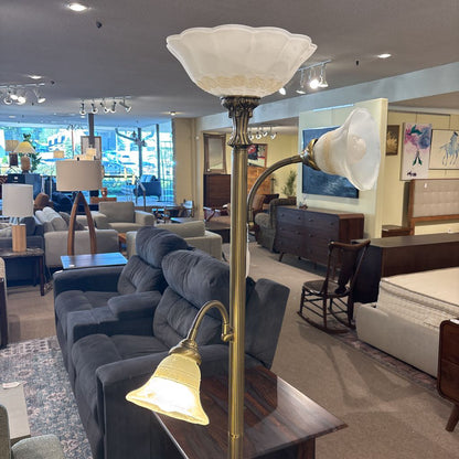 Vintage Brass Floor Lamp