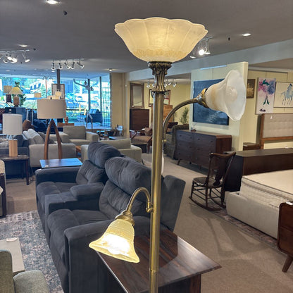 Vintage Brass Floor Lamp