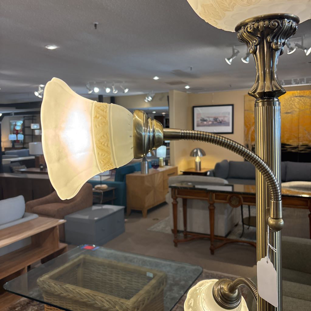 Vintage Brass Floor Lamp