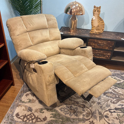 Taupe Power Lift Chair w USB Charging